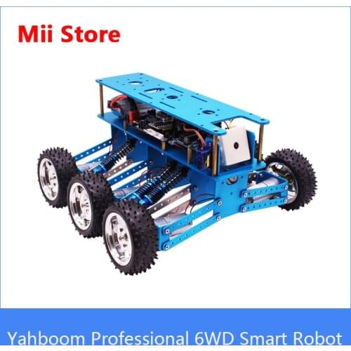 Yahboom Professional 6WD Smart Robot Kit Compatible With Android/iOS mobile Remote Control