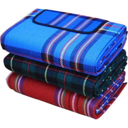 Folding Camping Mat Outdoor Beach Picnic Lightweig Waterproof Sleeping Camping Pad Mat Moistureproof Plaid Blanket