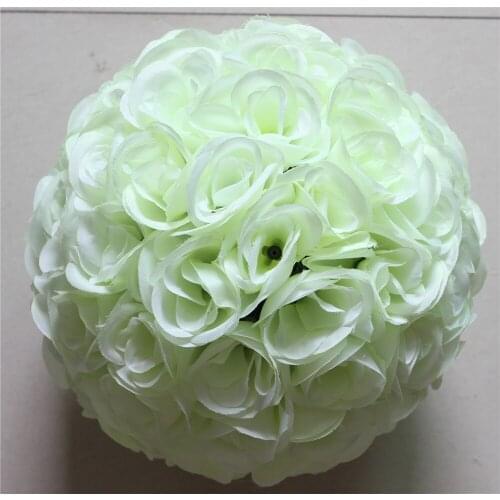 SPR 25cm plastic center yellow artificial flowers ball,wedding flower,holiday decoration