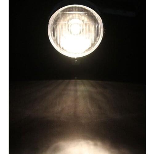 Universal Motorcycle Headlights LED Round Steel Headlight For