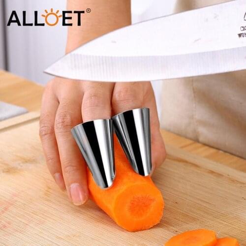 Finger Guard Protector Knife Cut Finger Hand Protection Tool Stainless Steel Nut Beans Garlic Peeler Opener Kitchen Gadgets