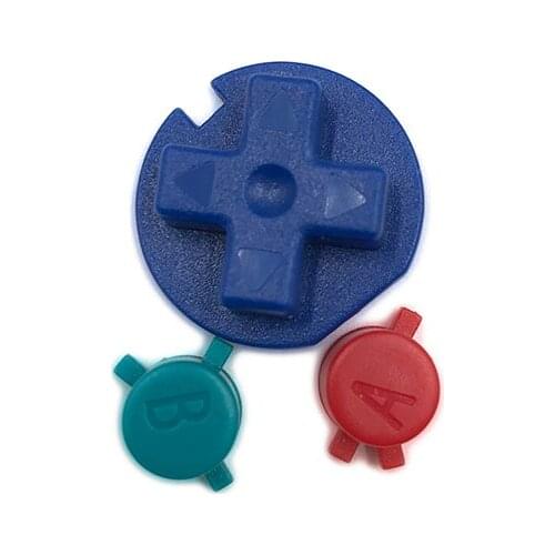 1set Replacement Colorfull Buttons For GBC Game Console for GBC D Pads A B Buttons