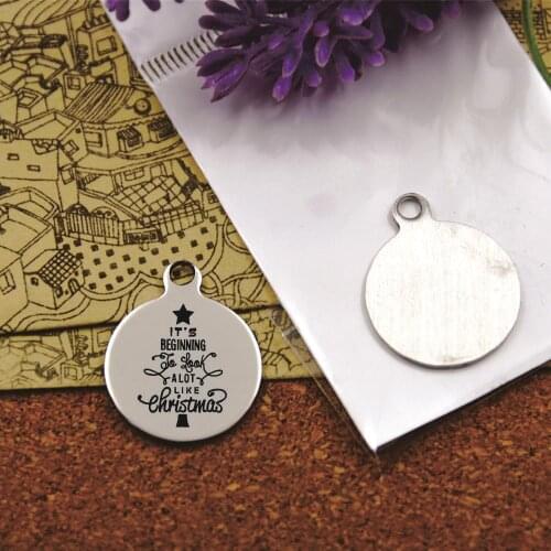 10pcs--stainless steel charms"Christmas Quote, Jesus, Merry Christmas, Christmas gift ,Halloween "DIY Charms Pendants