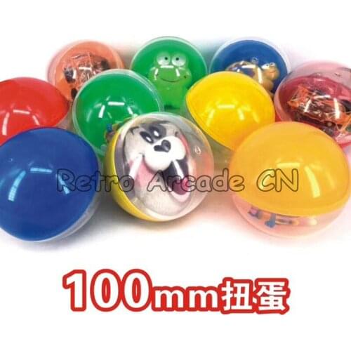 100 pcs The capsule ball without the toys 92mm 100mm 120mm mix color empty prize ball for arcade Toy Vending Machine