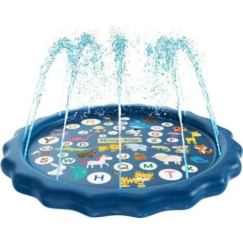 170 cm Inflatable Spray Water Cushion Summer Kids Play Water Mat Lawn Games Pad Sprinkler Play Toys Outdoor Tub Swiming Pool Toy