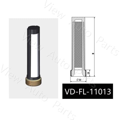 200pcs Fuel injector micro filter Used Stainless steel mesh top feed mpi auto parts Size 6.6x2.8x25mm VD-FL-11013