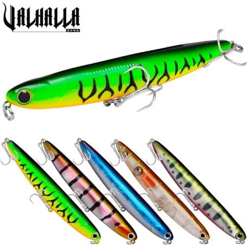 VALHALLA 5pcs Fishing Hard Lures 11cm-13g Artificial Minnow Bait Floating Surface Topwater Pencil Lure Crankbait Fishing Tackle