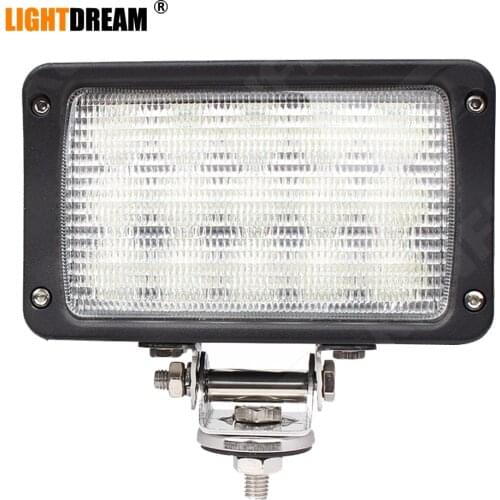 6x4 Rectangular Flood Beam Led Work Light For Case IH New Holland Bottom Mount x1pc OEM: 92269C1