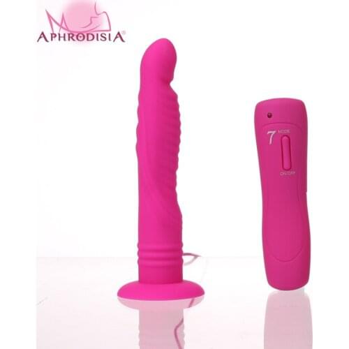 APHRODISIA 7 Speed Big Dildo Vibrator For Women Realistic Silicone Butt Plug Penis Anal Stimulate Massager With Suction Cup Sex
