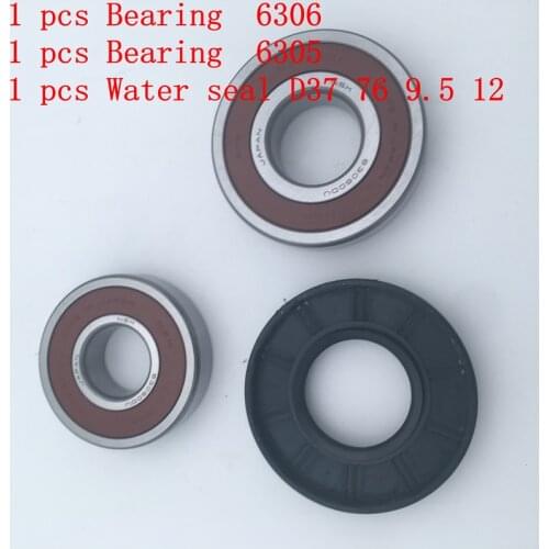 Free shipping washing machine oil seal D 37 76 9.5 12 Bearing 6306 6305 and Water seal Oil seal D37 76 9.5 12