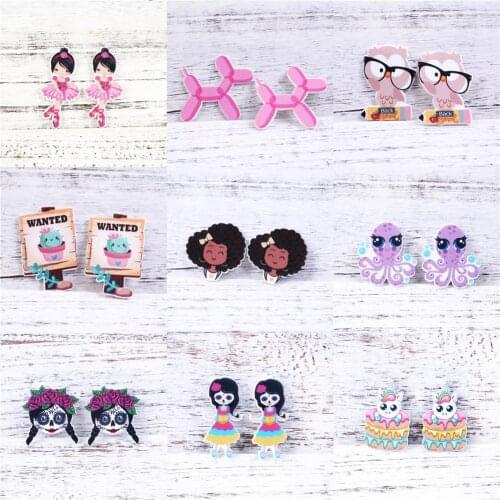 Halloween Mermaid Glitter Acrylic Flatback Planar Resins DIY Sew For Bow-knot Crafts Acrylic Jewelry Accessories,5Yc19475