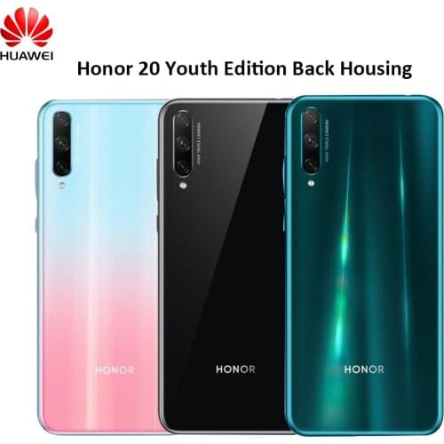 Huawei Honor 20 Youth Edition Glass Repair Back Housing Rear Door Panel Case Battery Cover For honor 20 lite Replacement Parts