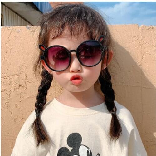 Heart Kids Sunglasses Children Retro Cute Cartoon Bee Pink Sun Glasses Frame Girls Boys Baby Eyeglasses Fashion New Trends 2021