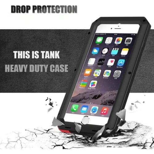 Doom armor Heavy Duty metal aluminum case for iphone6 7 8 case shockproof life waterproof cover for iphone XR XS Max 7 8 plus Xi