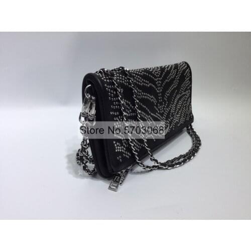 Elfstyle Wings & Studded Applique Single Shoulder Bag - Women Message Bag On Sale