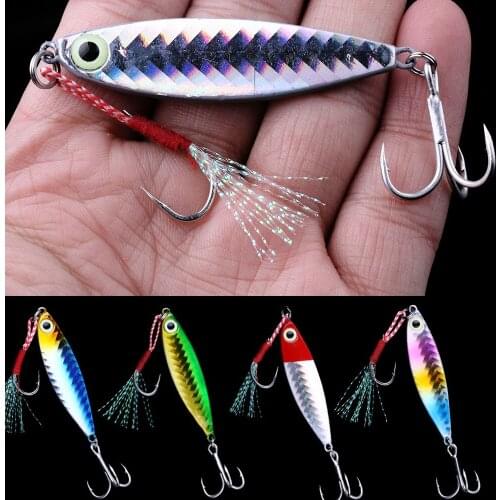 HENGJIA 1PC 15/20G Hard Lead Metal Fishing Lures Wobbler Isca Artificial Crankbait Jigs Pesca Fishing Tackle