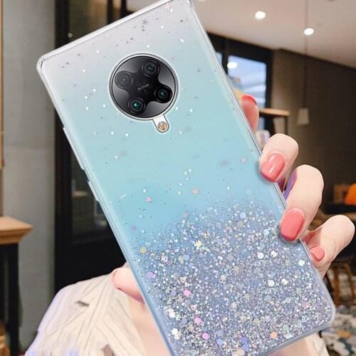 Fashion Glitter Case For Xiaomi Redmi K30 Pro K20 X10 9 9A 9C 8 8A 7 7A 6 6A 5A 4X GO S2 Note 9S 8T Case Transparent Cover