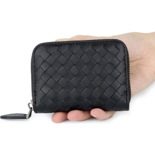 Fashion Credit Card Holder Genuine Leather Card Cover Red/Pink/Blue Women Short Coin Purse Card Holder Bank Card Holders