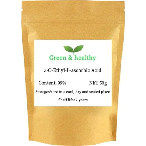 Whitening cosmetic grade 3-O-Ethyl-L-ascorbic acid,99% Ethyl Ascorbic acid 3-o-ethyl ascorbyl ether free shipping