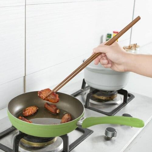38cm Chopsticks Long Household Tableware Fried Wood Chopsticks Noodle Wooden Chopsticks Chinese Style Food Sticks Kitchen Tools