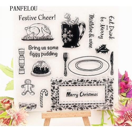 PANFELOU 15.5*15.5 Sweet warm Transparent Clear Silicone Stamp/Seal DIY scrapbooking/photo album Decorative clear stamp sheets