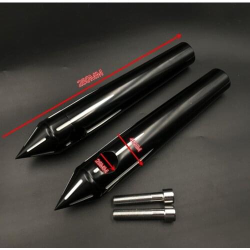 1" Riser Spike Custom 8" Rise Black Billet Handlebar Risers Fit Harley Chopper