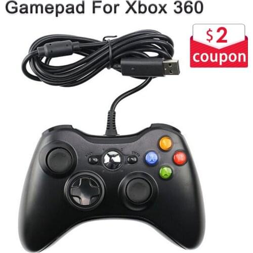 USB Wired Gamepad For Xbox 360 Controller Joystick For Microsoft PC Controller For Windows 7 8 10