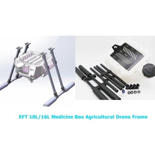 EFT 10L/16L medicine box agricultural drone frame carbon fiber plant protection drone stand