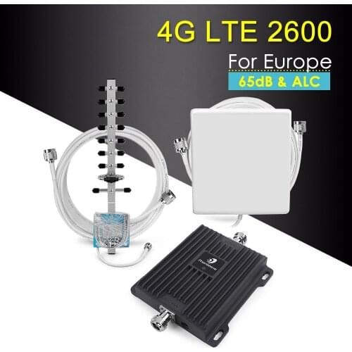 65dB Band 7 4G LTE Cellular Signal Repeater 4G 2600Mhz Mobile Signal Booster 2600 4G LTE Amplifier Mobile Phone Signal Repeater