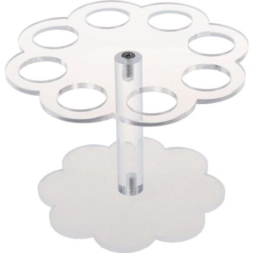 Detachable 8 Holes Acrylic Ice Cream Cone Holder Stand