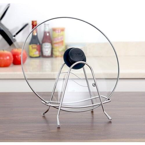 Stainless Steel Cutting Board Rack Household Pot Lid Rack Kitchen Knife Storage Rack Cutting Board Plant Rack