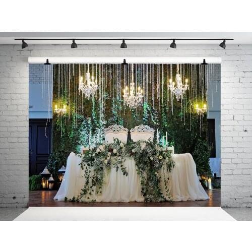 VinylBDS 10x10ft Photography Background Wedding Party Light Flower Backgrounds For Photo Studio Cotton Washable Photo Backdrop