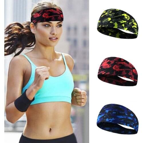Breathable Jogging Gym Yoga Unisex Hair Band Sweat Absorbent Sports Headband Elastic home for Outdoor Cycling Fitness supply