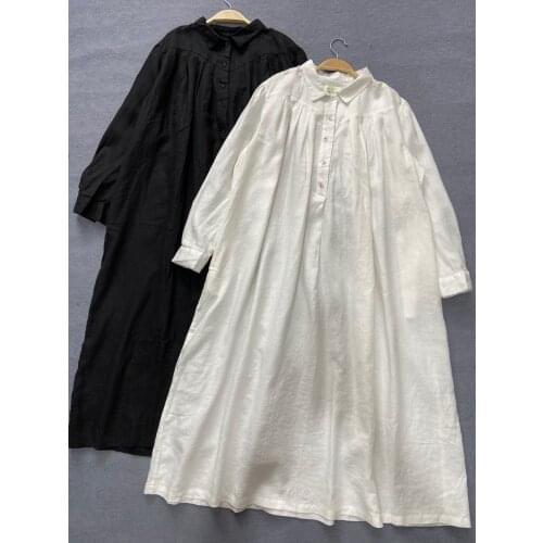 Japanese long-sleeved dress female 2021 spring dress robes mori girl