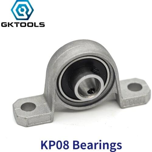 8mm KP08 kirksite bearing insert bearing shaft support spherical roller zinc alloy mount bearing pillow block 1pcs