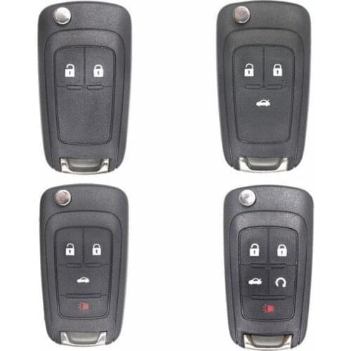 2/3/4/5 Remote Key Shell Case Cover For Chevrolet Cruze Epica Lova Camaro Flip Folding Remote Key Shell Case With Logo
