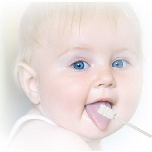 30Pcs Disposable Baby Toothbrush Paper Rod Handle Tongue Cleaner Gauze Toothbrush Infant Oral Cleaning Stick Dental Care