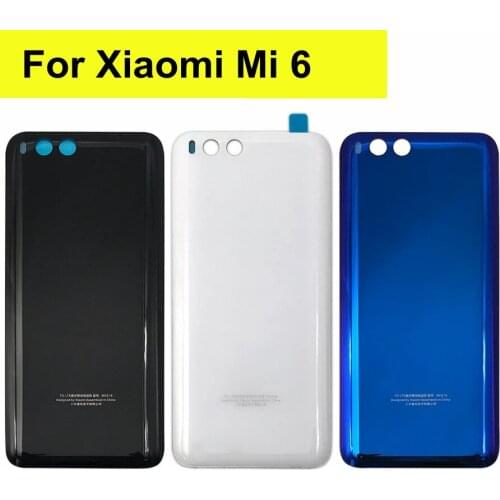 5.15" For XIAOMI Mi 6 Mi6 Back Battery Cover Case Glass Housing Rear door Cover Back Cover For Xiaomi Mi 6 Battery Cover