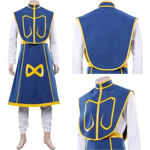 Anime HUNTER×HUNTER-Kurapika Juvenile Cosplay Costume Top Skirt Outfits Halloween Carnival Costumes