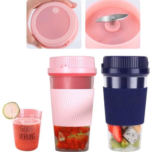 250ml Mini Electric Juicer Machine Smoothie Blender Portable Car Cup Juicer Milk Mixer Lemon Squeezer Fruits Juice For Travel
