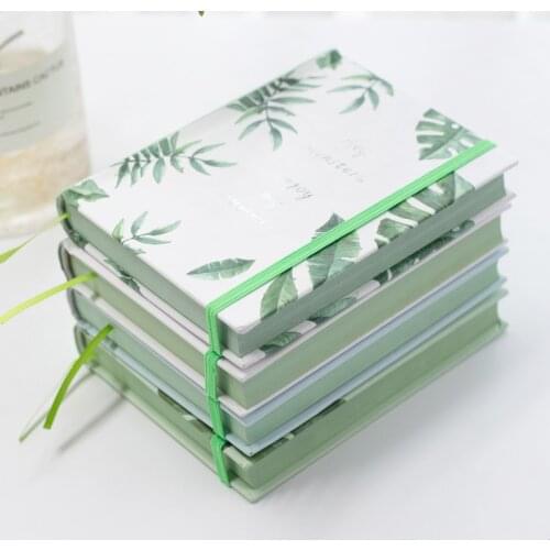 Plant Hardcover Notebook A6 B6 for School 128 Sheets Diary Agenda Daily Planner Colored notebooks Beautiful Handbook Journal