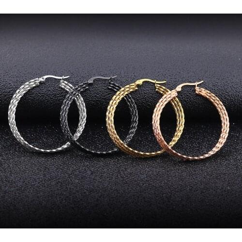 Big Circles Twisted Gold Hoop Earrings Fluffy Network Earrings Jewelry Woman Congo e girl Earrings Shvenzy For Earrings Luxury