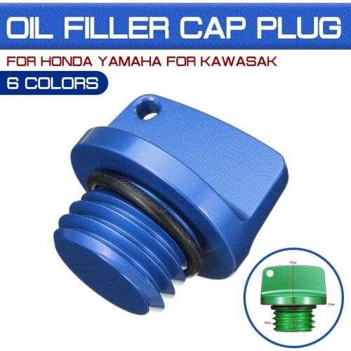 For Honda For Kawasaki Ninja Universal CNC Motorcycle Engine Oil Filler Cap Crankcase Cap Engine Oil Filler Screw Cover Plug
