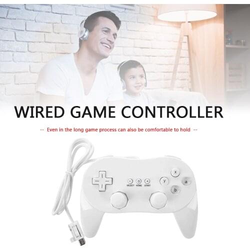 Joystick Classic Wired Gamepad Set Joypad Game Remote Controller Lightweight Game Playing Elements for Nintend Wii