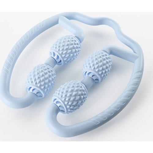 Muscle Massage Relaxation Roller Type Circular Leg Clamp Yoga Four-wheel Massager Fitness Equipment Health