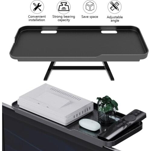 Multi-functional Adjustable Storage Rack TV Computer LCD Display Rack Screen Storage Bracket Screen Top Shelf Storage Rack 1pcs