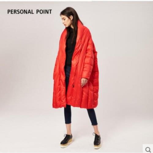 New style 2019 winter white duck down jacket cloak type long style light and thin coats fashion warm large size women jackets