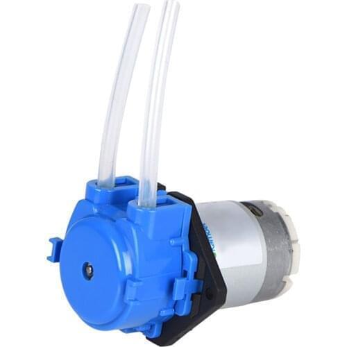 Peristaltic Pump Aquarium Liquid Water Pump Flow Adjustable 5.2-90ml/min 24V Dosing Pump for DIY Aquarium Lab Chemical Analysis