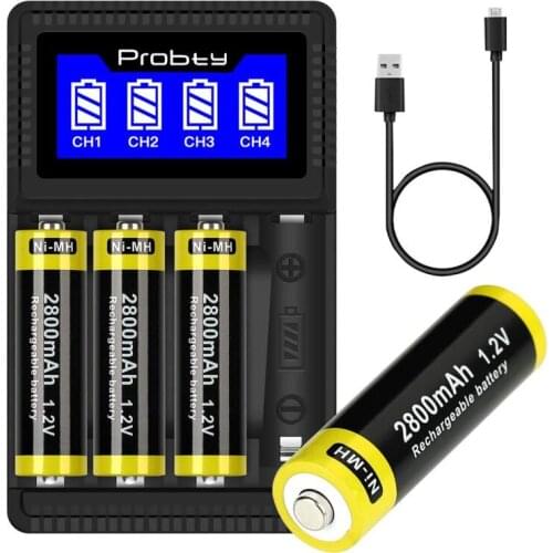 Suitable for calculator MP3 player/remote control/toy/speaker/camera AA AAA Ni-MH Ni-Cd rechargeable battery charger set