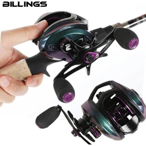 Q&L 7.2:1 Fishing reel Fishing reels Tricolor 8kg Max Darg low profile reel bait casting Baitcasting